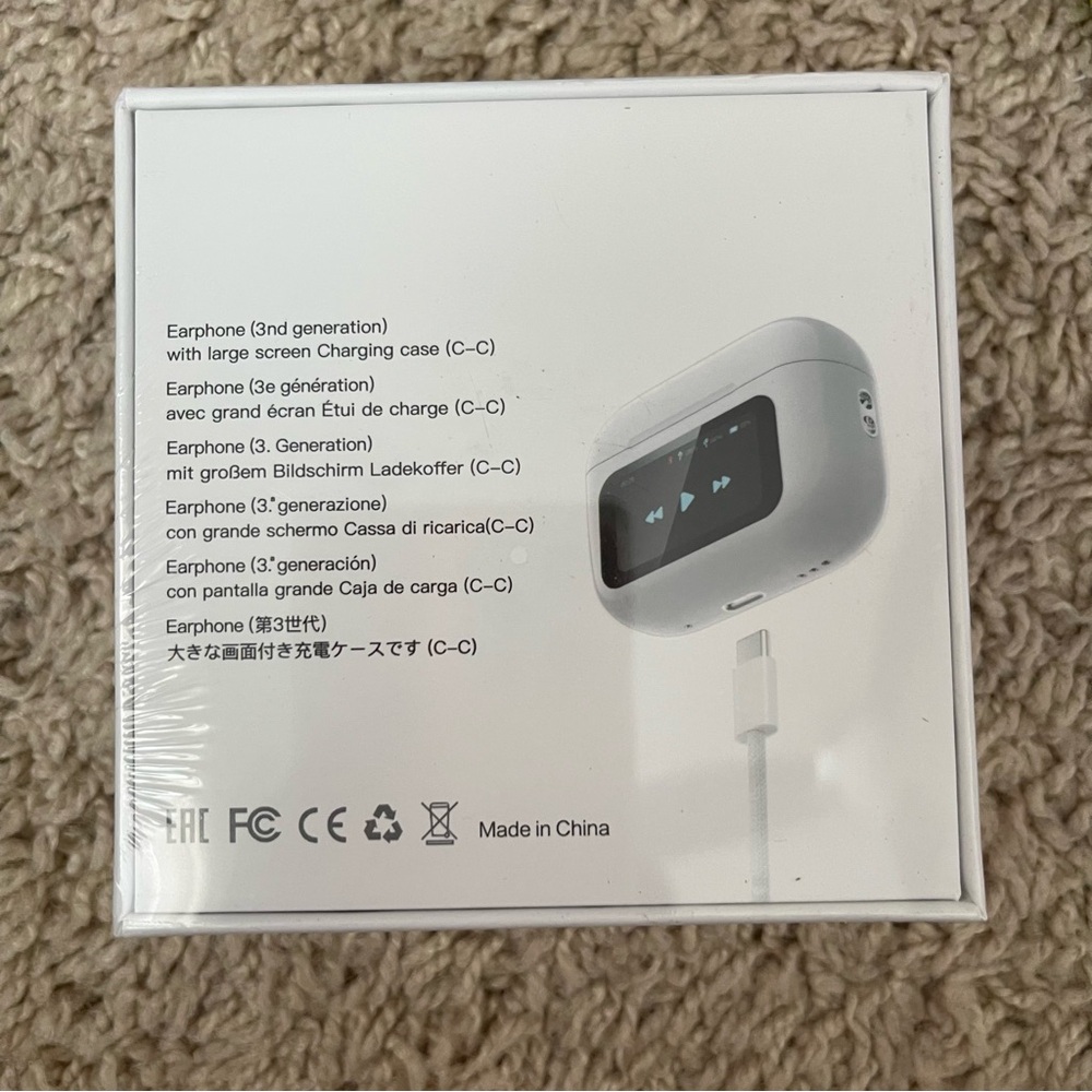 Earphones with Charging Case - White - Picture 2 of 2